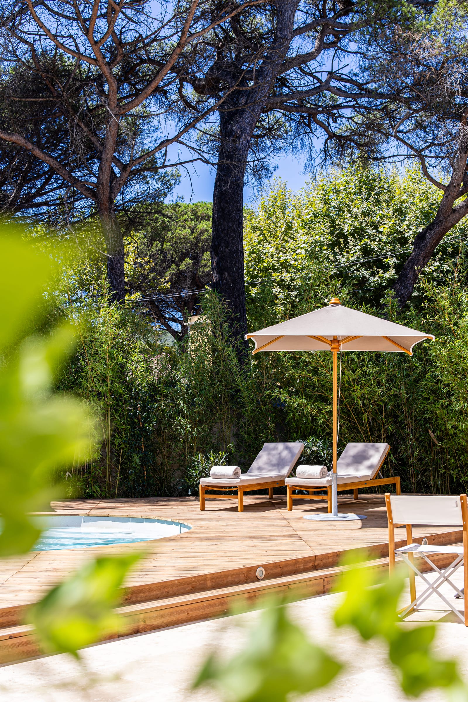 Piscine et jardin